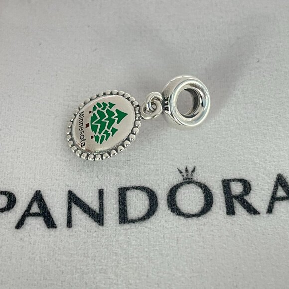 Authentic Pandora Minnesota Dangle Retired And Rare Charm - Picture 3 of 3